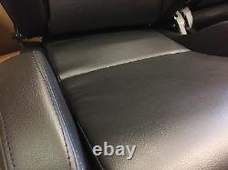 BB3 Pair Reclining Bucket Sports Seats Black + Subframes Direct Fit DEFENDER