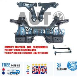 FRONT SUBFRAME WITH 2X CONTROL ARMS 2X SUSPENSION ROD COMPLETE Vauxhall Corsa D