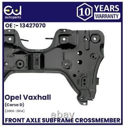 Front Axle Subframe Crossmember Engine Carrier For Opel Vauxhall Corsa D 2006-14