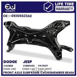 Front Axle Subframe Crossmember For Jeep Patriot 07-17 Compass 06-17 Caliber 06
