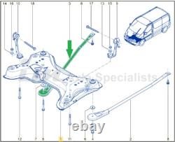Front L/R Subframe Support Bar Torque Rods for Vauxhall Vivaro 2001- X82 X83