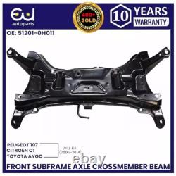 Front Subframe Axle Crossmember Cradle For Citroen C1 Peugeot 107 Toyota Aygo