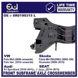 Front Subframe Axle Crossmember For Audi A1 Seat Ibiza Polo V Diesel 6r0199315l