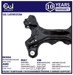 Front Subframe Crossmember Axle Engine Carrier Support For Vw Golf Bora 1997-07