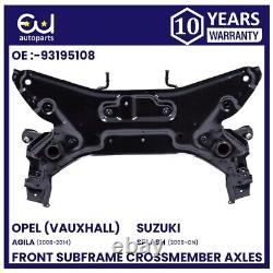 Front Subframe Crossmember Axle For Opel Vauxhall Agila B 08-14 (petrol/manual)