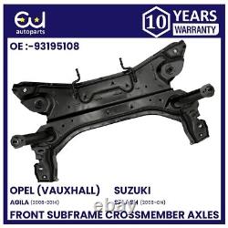 Front Subframe Crossmember Axle For Opel Vauxhall Agila B 08-14 (petrol/manual)