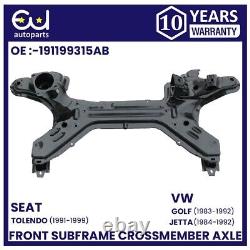 Front Subframe Crossmember Axle For Vw Golf Mk2 Jetta Mk2 Seat Toledo Mk1 91-99