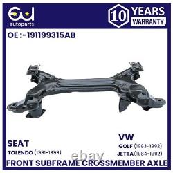 Front Subframe Crossmember Axle For Vw Golf Mk2 Jetta Mk2 Seat Toledo Mk1 91-99