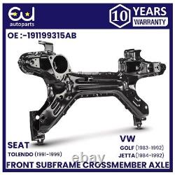 Front Subframe Crossmember Axle For Vw Golf Mk2 Jetta Mk2 Seat Toledo Mk1 91-99