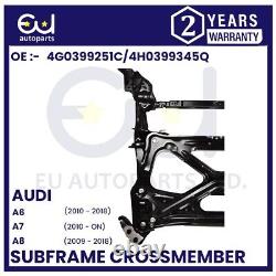Front Subframe Crossmember Engine Carrier Support for AUDI A6 C7 A7 A8 4H0399345