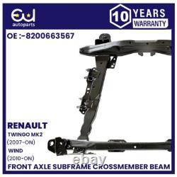 Front Subframe Crossmember For Renault Twingo Mk2 2007-2014 Zrz/re/020ab