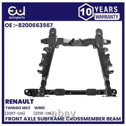 Front Subframe Crossmember For Renault Twingo Mk2 2007-2014 Zrz/re/020ab