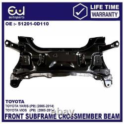 Front Subframe Crossmember For Toyota Yaris/vitz Vios 2005-2014 51201-0d090