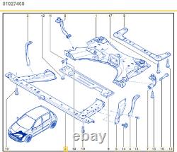 Front Subframe Crossmember Radiator Support Panel Bar 8200583044, 8200766984