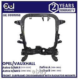 Front Subframe Crossmember With Radiator Mounts For Vauxhall Astra G Zafira A B