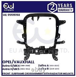 Front Subframe Crossmember With Radiator Mounts For Vauxhall Astra G Zafira A B