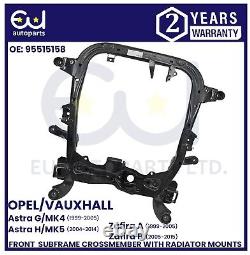 Front Subframe Crossmember With Radiator Mounts For Vauxhall Astra G Zafira A B