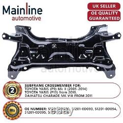 Front Subframe Crossmember for Toyota Yaris Vitz 05-14 Daihatsu Charade 11-24