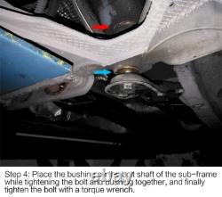 Front Subframe Rigid Collar Bushing For VW Golf 7 MK8 Audi A3 S3 TT. Seat leon