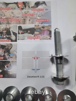 Front Subframe dead set/ alignment kit. VW Golf MK5 MK6 audi TT A3. Seat Leon