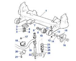 Jaguar Xjs S3 Xj Front Subframe Wishbone Superflex Polyurethane Bush C3374 C8673