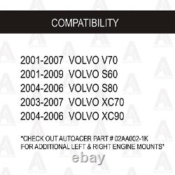 Motor + Subframe Mount Torque Rod Stabilizer Bracket For Volvo S60 V70 Xc70 Xc90