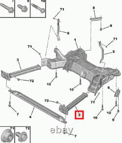 New Citroen C4 LC Front Subframe Left Extension Support 350882 Genuine
