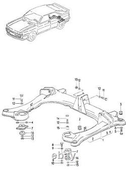 New Heritage Subframe Mounts Audi Ur Quattro Turbo Coupe 80-90-coupe Quattro