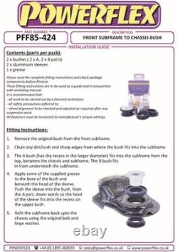 PFF85-424 Powerflex Road Front Subframe Rear Bushes