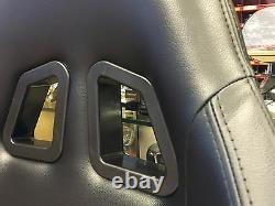 Pair BB4 Reclining Bucket Sports Seats Black + Tilting Subframe CLASSIC MINI