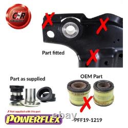 Powerflex Front Subframe Front + Rear Bushes PFF19-1218 / PFF19-1219